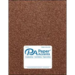 PA Paper&trade; Accents Glitter 8.5" x 11" Cardstock, 15 Sheets Bronze Copper