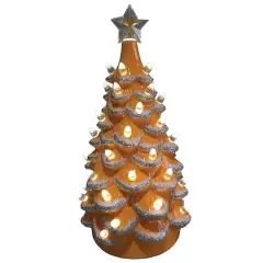 Santa's Workshop 14" NCAA College Team Ceramic LED Christmas Tree The University of Tennessee