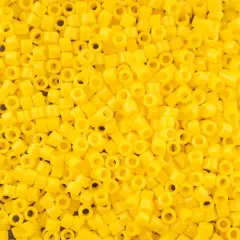 John Bead 11/0 Miyuki Delica Glass Seed Beads, 5g Yellow Canary Opaque