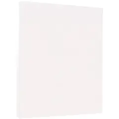 JAM Paper 8.5'' x 11'' 67lb. Vellum Bristol Cardstock, 50 Sheets White