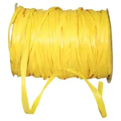 JAM Paper 1/4" Matte Raffia Ribbon, 100yd. Yellow