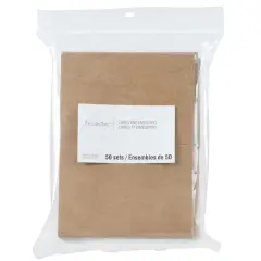 Folded Cards & Envelopes by Recollections&trade;, 3.5" x 4.87" Kraft