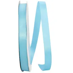 JAM Paper 5/8" x 100yd. Double Face Satin Ribbon Turquoise