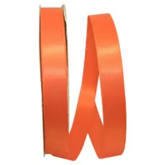 JAM Paper 7/8" x 100yd. Double Face Satin Allure Ribbon Orange