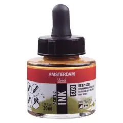 Amsterdam Acrylic Ink, 1oz. 803 Deep Gold
