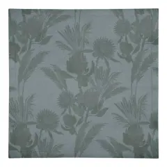 Tonal Protea Blooms Cotton Twill Napkin Blue Tones