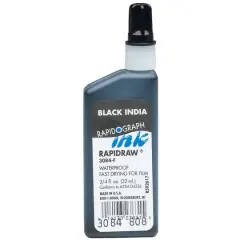 Koh-I-Noor Rapidograph Rapidraw&reg; Black India Ink, 0.75oz.