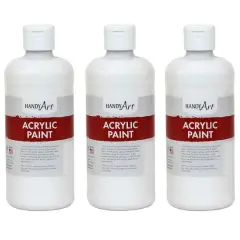 Handy Art&reg; Acrylic Paint, 3ct. Blockout White