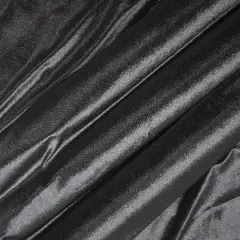 Feldman Velour Polyester Fabric Black
