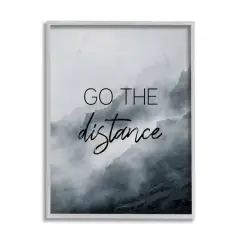 Stupell Industries Go The Distance Gray Framed Wall Art