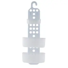 Bath Bliss White 3 Tier Adjustable Shelves Shower Caddy