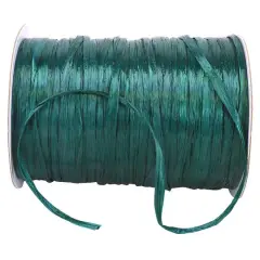 JAM Paper 1/4" Raffia Pearl Ribbon Hunter