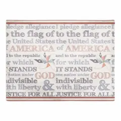 Pledge of Allegiance Poly Twill Placemat