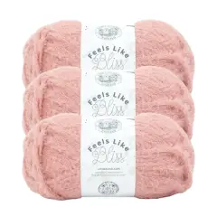 3 Pack Lion Brand&reg; Feels Like Bliss Yarn Dusty Rose