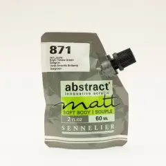 Sennelier Matt Abstract&reg; Acrylic, 60mL 871 Bright Yellow Green