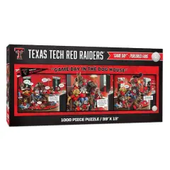 College Game Day in the Dog House 1,000 Piece Puzzle Texas Tech Red Raiders