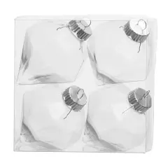 4.25" DIY Clear Plastic Diamond Ornaments, 4ct. by Make Market&reg;