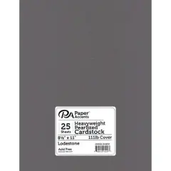 PA Paper&trade; Accents 8.5" x 11" Pearlized 111lb. Cardstock, 25 Sheets Lodestone