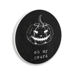 Stupell Industries Oh My Gourd Autumn Humor Wall Plaque Art