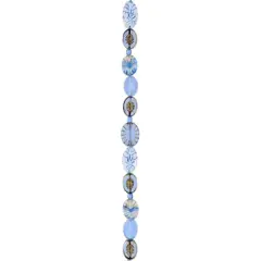 Beam Blue Czech Glass Oval Bead Mix by Bead Landing&trade;