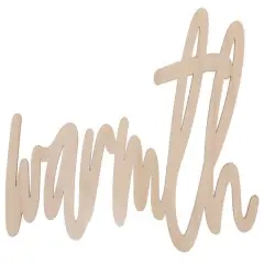 Leisure Arts&reg; 9" Warmth Wood Word