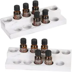 NEX&trade; 2-Tier White Wooden Essential Oils Display Holder, 2ct.