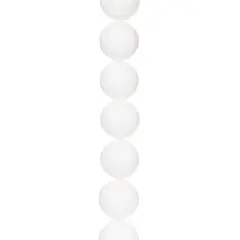 White Stone Round Beads, 12mm by Bead Landing&trade;