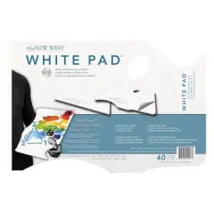 New Wave&reg; White Pad&trade; Hand Held Paper Palette, 11"x16"