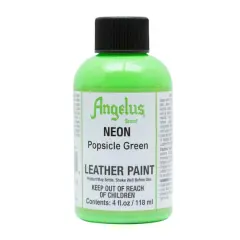 Angelus&reg; Neon Leather Paint, 4oz. Popsicle Green