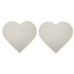 8" Heart Cross Stitch Wood Canvas, 2ct. by Loops & Threads&reg;
