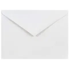 JAM Paper A6 White Invitation Envelopes with V-Flap, 100ct.