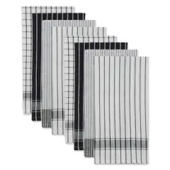 DII&reg; Basic Dishtowels Set, 8ct. Black