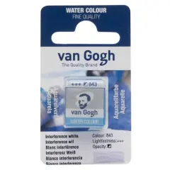 Van Gogh Watercolor Paint, Half Pan 843 Interference White