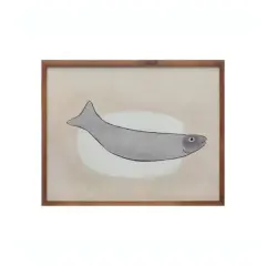 Hello Honey&reg; Fish Wood Framed Wall D&eacute;cor