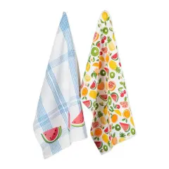 DII&reg; Fruity Slice Print Dishtowel, 2ct.