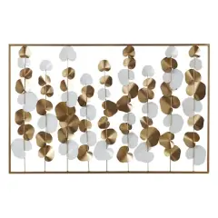 40" Gold Metal Modern Wall D&eacute;cor