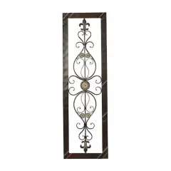 62" Brown Metal Rustic Wall D&eacute;cor