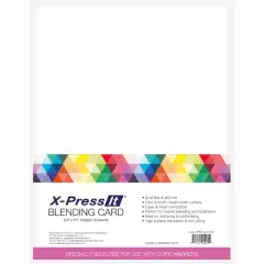 X-Press&reg; 8.5" x 11" White Blending Cards, 25ct.
