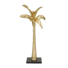 2ft. Gold Polystone Palm Tree Sculpture