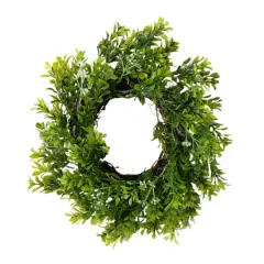 9" Green Mini Boxwood Wreath with Flowers by Ashland&reg;