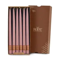 Root Candles 12" Unscented Taper Candles, 12ct. Dusty Rose