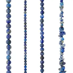 Matte Lapis Stone Mix Beads by Bead Landing&trade;