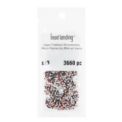 SS3 Glass Flatback Rhinestones by Bead Landing&trade; Rainbow
