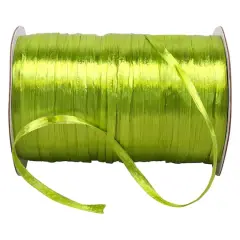 JAM Paper 1/4" Raffia Pearl Ribbon Jungle Green