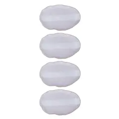 Hello Honey&reg; 7.75" Cream Stoneware Organic Shaped Plate, 4ct.