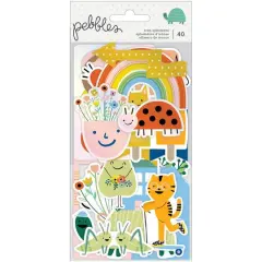 American Crafts&trade; Kid At Heart Icon w/Foil Accents Cardstock Die-Cuts, 40ct.