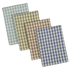 DII&reg; Lakehouse Check Heavyweight Dishcloths, 4ct.
