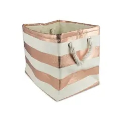 DII&reg; Small Rectangle Stripes Paper Bin Copper