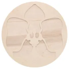 Leisure Arts&reg; 10" Circle with Orchid Welled Wood Surface