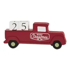 DII&reg; Christmas Tree Truck Tabletop Block Calendar
